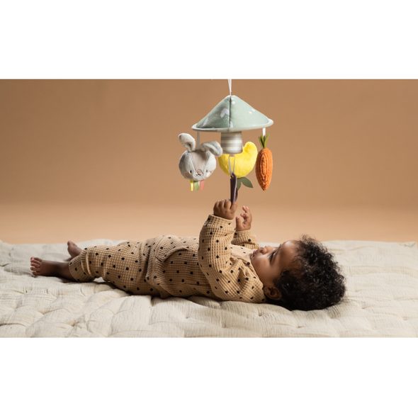 TAF TOYS KOLOTOČ NA KOČÁREK ZAHRADA - HRAČKY K ZAVĚŠENÍ - PRO DĚTI