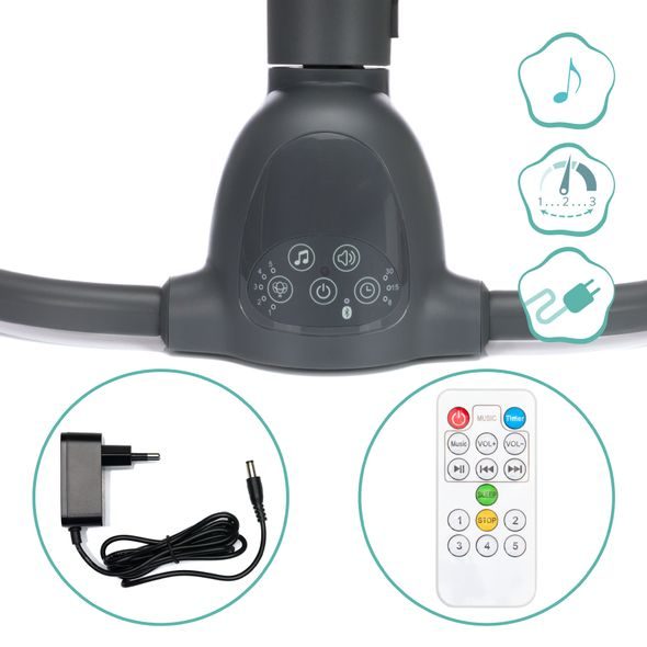 FILLIKID ELEKTRICKÁ HOUPAČKA LUNA GREY - LEHÁTKA A HOUPADLA - SPINKÁNÍ