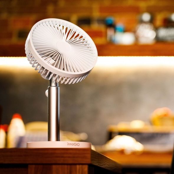 INNOGIO STOLNÍ USB VENTILÁTOR S PODSVÍCENÍM GIO AIR MIDI - ZVLHČOVAČE A ČISTIČKY VZDUCHU - SPINKÁNÍ