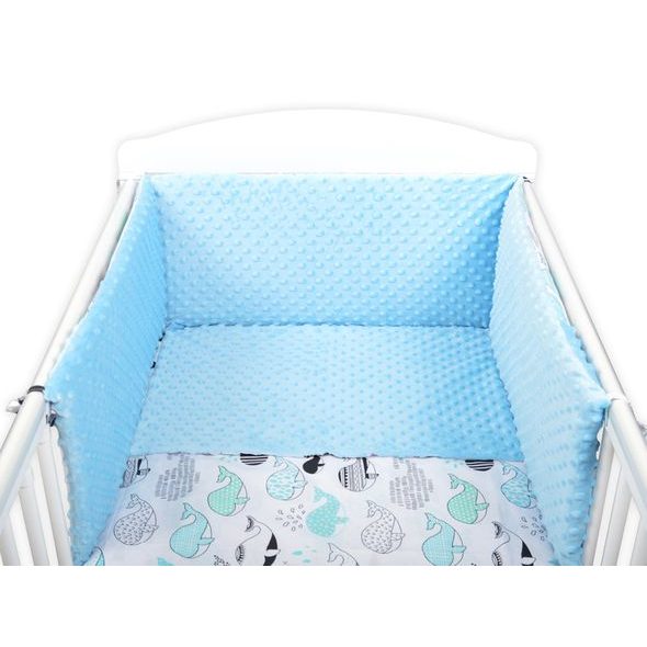 TOMI POVLEČENÍ K3 MINKY VELRYBA - POVLEČENÍ DO POSTÝLKY - SPINKÁNÍ