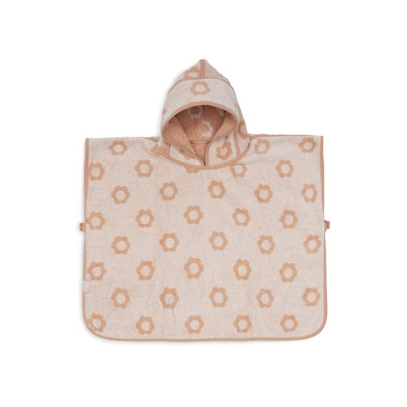 JOLLEIN OSUŠKA PONČO FROTÉ JACQUARD FLOWER - OSUŠKY A DĚTSKÉ ŽUPANY - KOUPÁNÍ A ZDRAVÍ