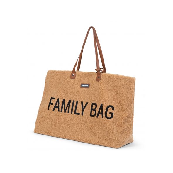 CHILDHOME CESTOVNÍ TAŠKA FAMILY BAG TEDDY BEIGE - PŘEBALOVACÍ TAŠKY - KOČÁRKY A PŘÍSLUŠENSTVÍ