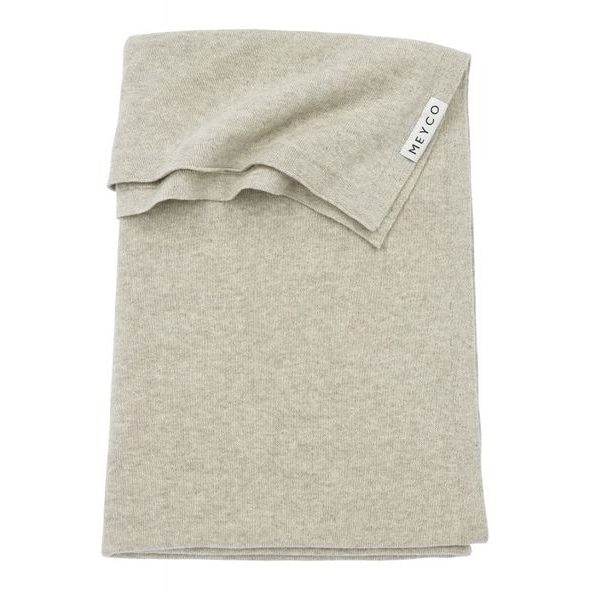 MEYCO DEKA KNIT BASIC - SAND MELANGE - DĚTSKÉ DEKY PRO MIMINKA - SPINKÁNÍ