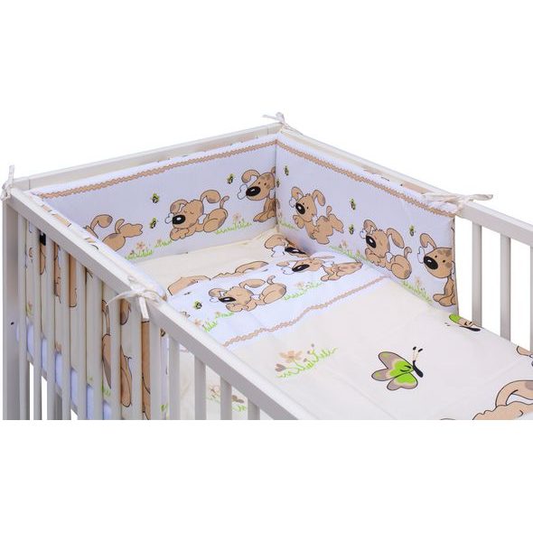 SCARLETT POSTÝLKA 120X60CM S KOMPLETNÍ VÝBAVOU JAPY BÉŽOVÁ - DŘEVĚNÉ POSTÝLKY - SPINKÁNÍ