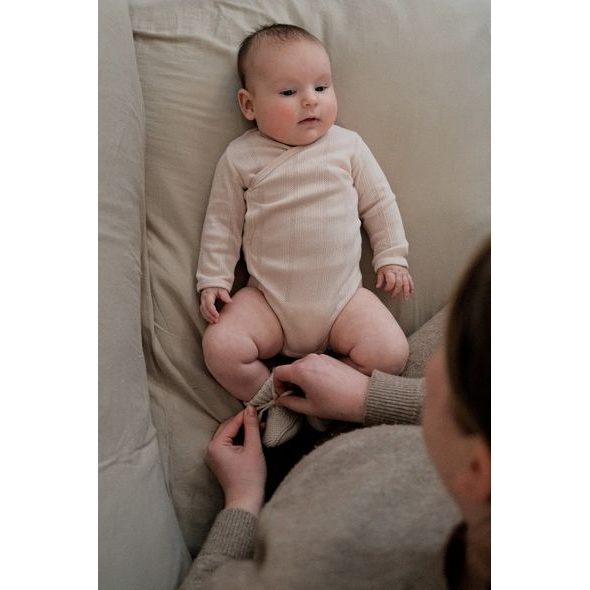LODGER BODY S DLOUHÝM RUKÁVEM POINTELLE POWDER VEL. 62 - BODY - PRO DĚTI