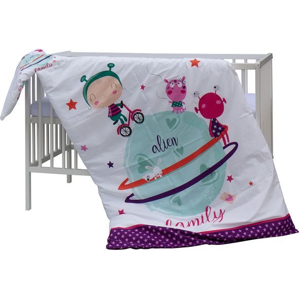 SCARLETT DĚTSKÁ POSTÝLKA S KOMPLETNÍ VÝBAVOU SCARLETT 120 X 60 CM - MOLY - DŘEVĚNÉ POSTÝLKY - SPINKÁNÍ