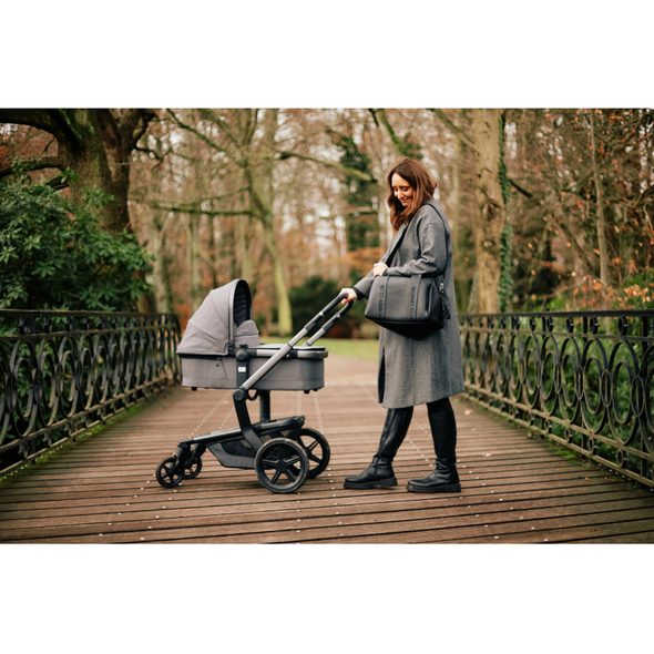 CHILDHOME PŘEBALOVACÍ TAŠKA MOMMY CLUB SIGNATURE VEGAN LEATHER BLACK - PŘEBALOVACÍ TAŠKY - KOČÁRKY A PŘÍSLUŠENSTVÍ