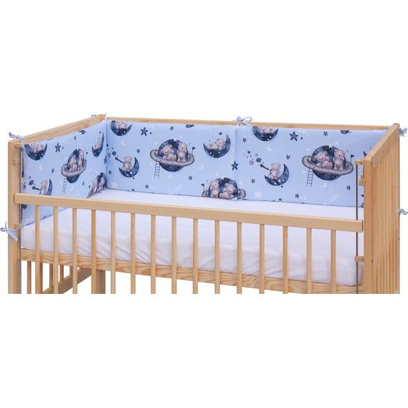 SCARLETT MANTINEL DO POSTÝLKY 4DÍLNÝ SCARLETT ARBAS 180X30CM MODRÁ - MANTINELY - SPINKÁNÍ