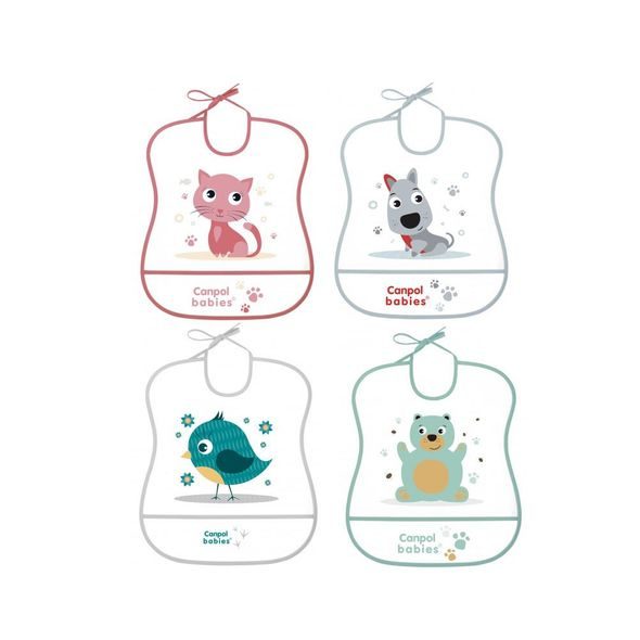 CANPOL BABIES PLASTOVÝ BRYNDÁK MĚKKÝ CUTE ANIMALS - BRYNDÁKY - KRMENÍ