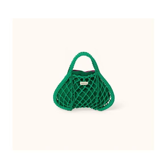 STUDIO NOOS MACRAME MINI HAND BAG SÍŤKA GREEN & TAŠKA PURPLE GREEN - DOPLŇKY - PRO MAMINKY