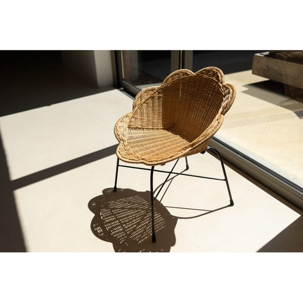 CHILDHOME KŘESLO DĚTSKÉ RATANOVÉ FLOWER - KŘESÍLKA - SPINKÁNÍ