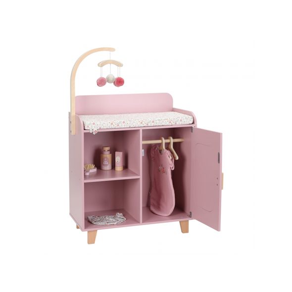 LITTLE DUTCH PŘEBALOVACÍ PULT PRO PANENKY DŘEVĚNÝ SOFT FLOWERS - LITTLE DUTCH - PRO DĚTI