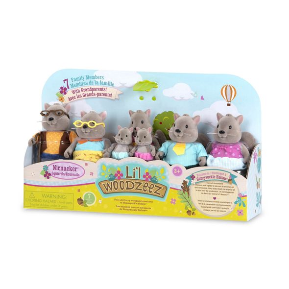 LI'L WOODZEEZ RODINA VEVEREK S PRARODIČI BUSTLEBERRY - ZVÍŘATA - PRO DĚTI