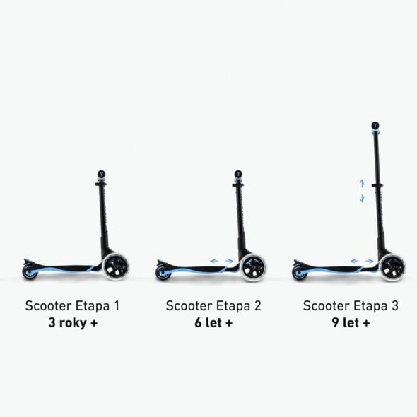 SMARTRIKE XTEND SCOOTER BLUE - DĚTSKÉ KOLOBĚŽKY - NOŠENÍ & SPORT