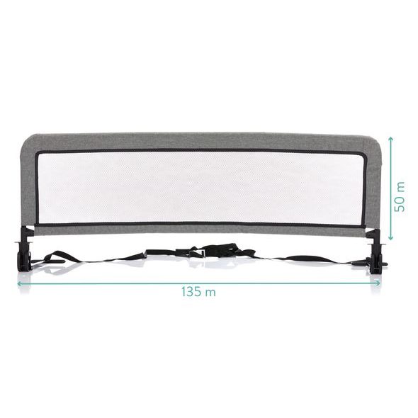 FILLIKID ZÁBRANA NA POSTEL HUGO DARKGREY MELANGE 135X50 CM - ZÁBRANY NA POSTEL - SPINKÁNÍ