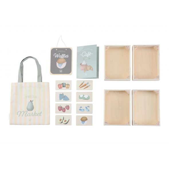 LITTLE DUTCH PRODEJNÍ STÁNEK S DOPLŇKY DŘEVĚNÝ - LITTLE DUTCH - PRO DĚTI