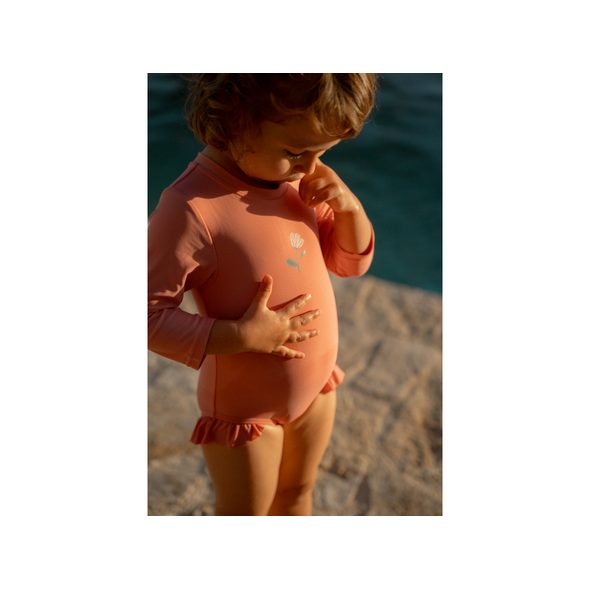 LITTLE DUTCH PLAVKY DLOUHÝ RUKÁV SUNNY FLOWERS ROUGE VEL. 86/92 - KOJENECKÉ PLAVKY - KOUPÁNÍ A ZDRAVÍ