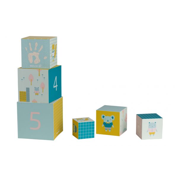 BABY ART STOHOVACÍ KOSTKY ACTIVITY CUBES - OTISKY A ALBA - PRE MAMIČKY