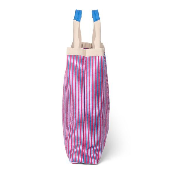 STUDIO NOOS POPLIN BEACH BAG PLÁŽOVÁ TAŠKA RASBERRY STRIPED - DOPLŇKY - PRO MAMINKY