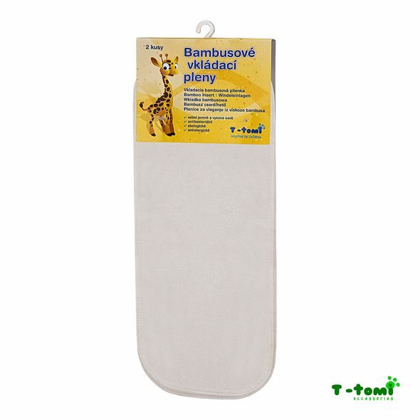 T-TOMI BAMBUSOVÉ VKLÁDACÍ PLENY, 2KS - SEPARAČNÍ VLOŽKY - PŘEBALOVÁNÍ