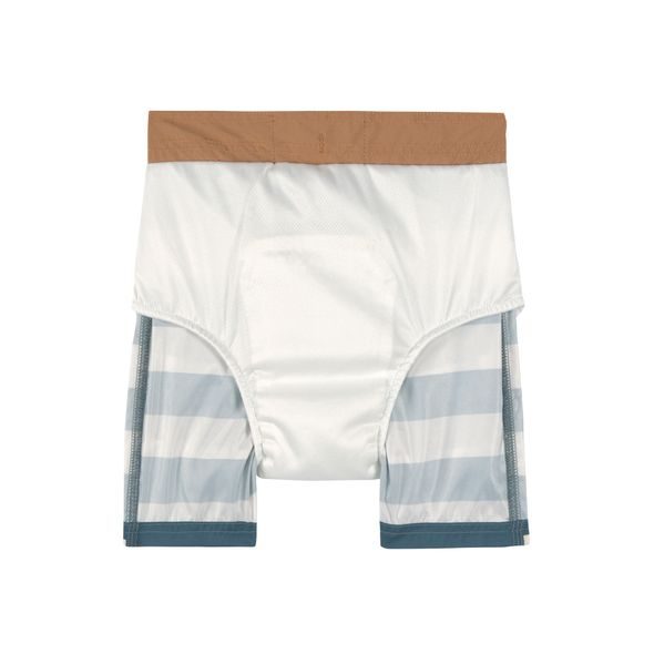 LÄSSIG SPLASH BOARD SHORTS BLOCK STRIPES MILKY/BLUE - KOJENECKÉ PLAVKY - KOUPÁNÍ A ZDRAVÍ