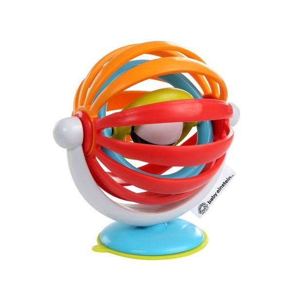 BABY EINSTEIN HRAČKA AKTIVNÍ S PŘÍSAVKOU STICKY SPINNER ™ 3M + - HRAČKY S PŘÍSAVKOU - PRO DĚTI