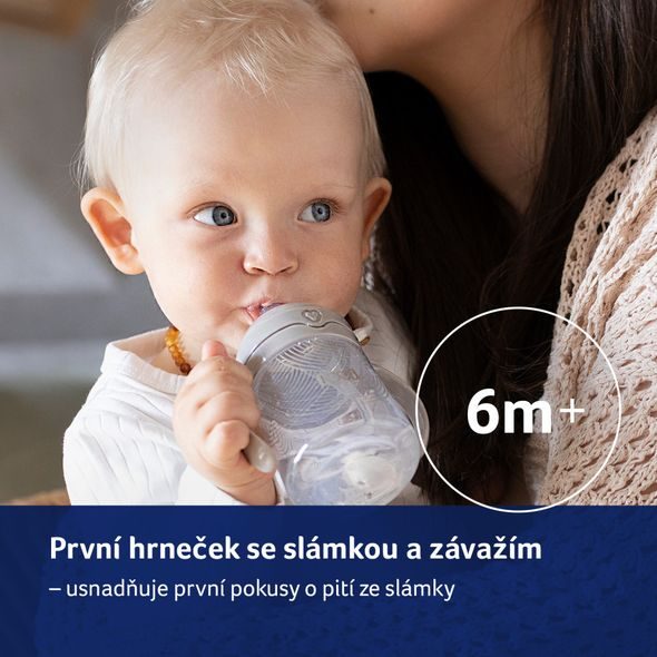 LOVI PRVNÍ HRNEČEK SE SLÁMKOU A ZÁVAŽÍM HARMONY 150ML - DĚTSKÉ HRNEČKY - KRMENÍ
