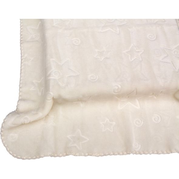 SCARLETT ŠPANĚLSKÁ DEKA 6627 BÉŽOVÁ 80X110CM - DĚTSKÉ DEKY PRO MIMINKA - SPINKÁNÍ