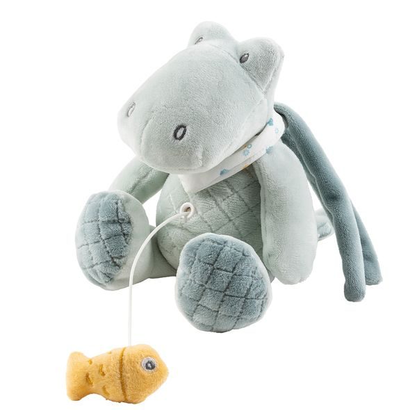 NATTOU KROKODÝL PLYŠOVÝ HUDEBNÍ ROMEO 23 CM ROMEO, JULES & SALLY - HRAČKY SE ZVUKY - PRO DĚTI