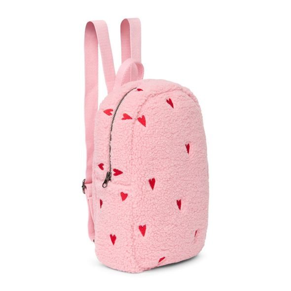 STUDIO NOOS TEDDY MINI BACKPACK - BATŮŽEK | LIGHT PINK HEARTS - BATOHY A TAŠKY - PRO DĚTI