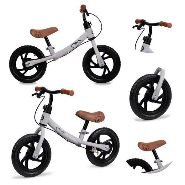 MOMI ODRÁŽEDLO BREKI S BRZDOU ŠEDÉ - VOZÍTKA A ODRÁŽEDLA - PRO DĚTI