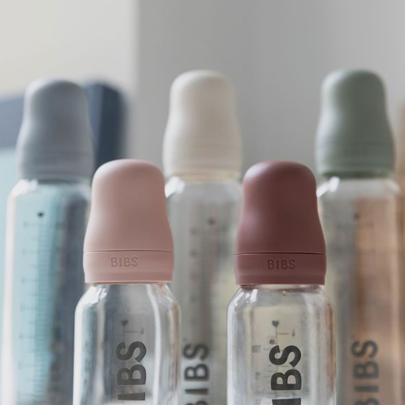 BIBS NÁHRADNÁ SKLENENÁ FĽAŠA 120 ML - KOJENECKÉ LAHVE - KRMENÍ