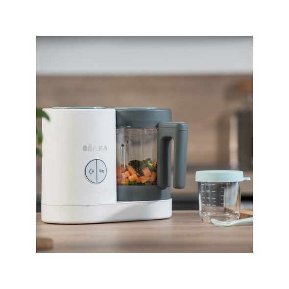 BEABA PARNÍ VAŘIČ + MIXÉR BABYCOOK NEO GREY WHITE - KUCHYŇSKÉ PŘÍSTROJE - KRMENÍ