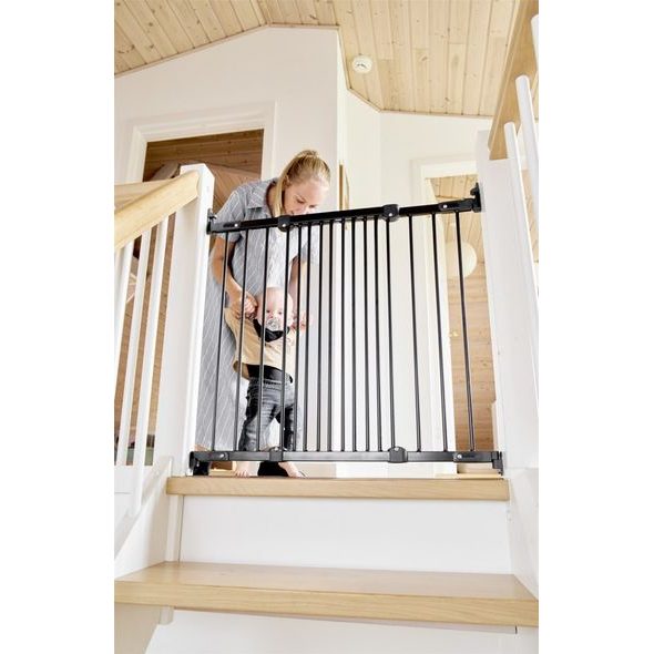 BABY DAN ZÁBRANA BABYDAN EBBA BLACK 67-105,5 CM KOV, ŠROUBOVACÍ - BEZPEČNOST DĚTÍ V DOMÁCNOSTI - KOUPÁNÍ A ZDRAVÍ