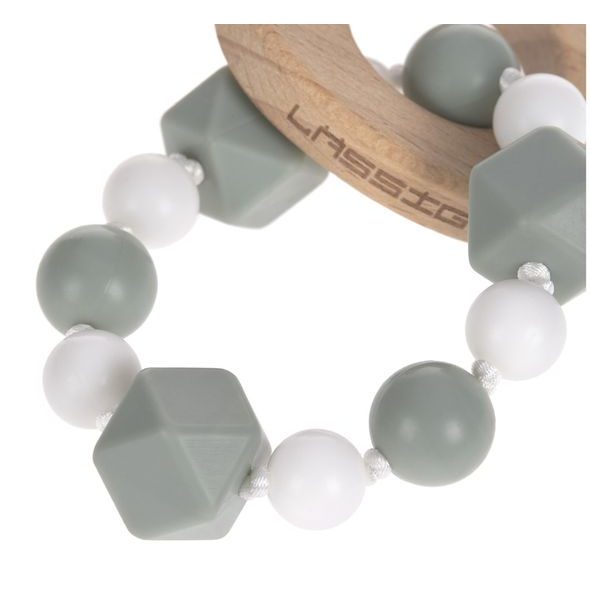 LÄSSIG TEETHER BRACELET WOOD/SILICONE - KOUSÁTKA - PRO DĚTI