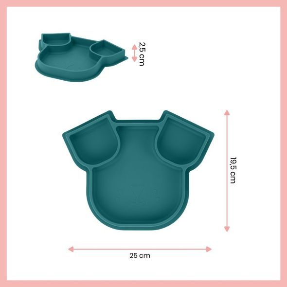 BABYMOOV SILIKONOVÝ TALÍŘ ISY´PLATE - MISKY, TALÍŘKY A PODLOŽKY - KRMENÍ