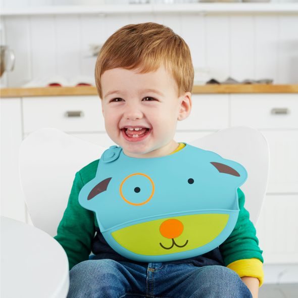 SKIP HOP ZOO BRYNDÁK SILIKONOVÝ - PEJSEK 6M+ - BRYNDÁKY - KRMENÍ