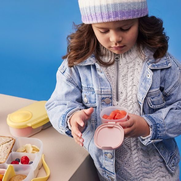 B.BOX SADA KRABIČEK SNACK TUBS 3KS - RŮŽOVÉ - USKLADNĚNÍ JÍDLA - KRMENÍ