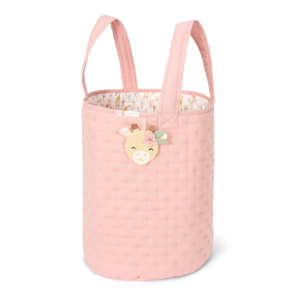 LITTLE DUTCH KOŠÍK TEXTILNÍ OBOUSTRANNÝ EXTRA VELKÝ PINK BLOOMING SAFARI - LITTLE DUTCH - PRO DĚTI