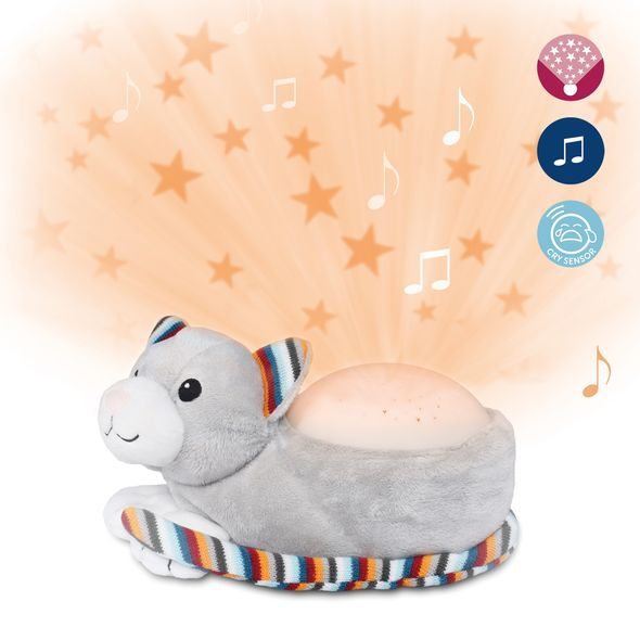 ZAZU KOČIČKA KIKI PROJEKTOR NOČNÍ OBLOHY S UKLIDŇUJÍCÍMI MELODIEMI - PROJEKTORY - SPINKÁNÍ