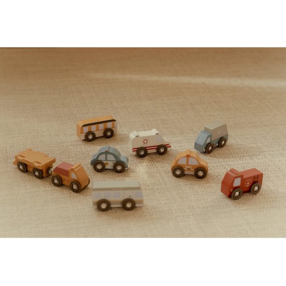 LITTLE DUTCH SADA DŘEVĚNÝCH AUTÍČEK - LITTLE DUTCH - PRO DĚTI