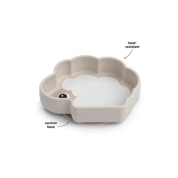 DONE BY DEER SILIKONOVÁ MISKA STICK AND STAY SHEEPY - MISKY, TALÍŘKY A PODLOŽKY - KRMENÍ