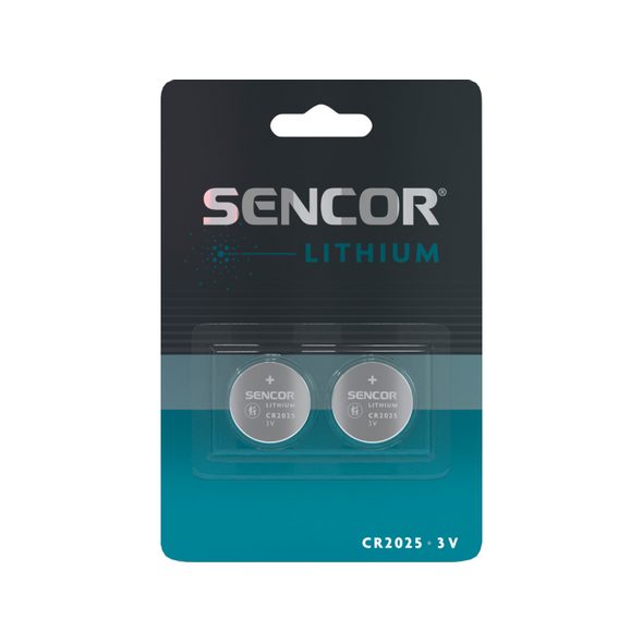SENCOR LITHIOVÉ BATERIE CR2025 2 KS - BATERIE - PRO DĚTI