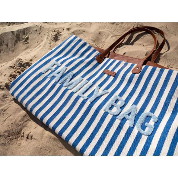 CHILDHOME CESTOVNÍ TAŠKA FAMILY BAG CANVAS ELECTRIC BLUE - PŘEBALOVACÍ TAŠKY - KOČÁRKY A PŘÍSLUŠENSTVÍ