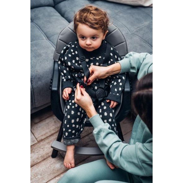 MOMI JÍDELNÍ ŽIDLIČKA MOMI REKI ČERNÁ - JÍDELNÍ ŽIDLIČKY PLASTOVÉ - KRMENÍ