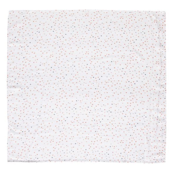 BEBE JOU MUŠELÍNOVÁ PLENKA 70X70CM SET 3KS FABULOUS HEARTS - LÁTKOVÉ PLENY SKLÁDANÉ - PŘEBALOVÁNÍ