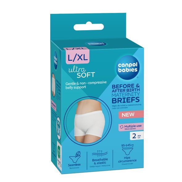 CANPOL BABIES TĚHOTENSKÉ A POPORODNÍ KALHOTKY 2V1 L/XL 2KS - POPORODNÍ KALHOTKY - PRO MAMINKY
