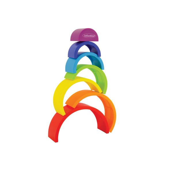 INFANTINO SADA SKLÁDACÍCH HRAČEK IMAGINATION STACKERS - STAVEBNICE A PUZZLE - PRO DĚTI