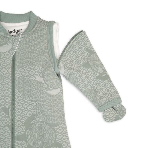 LODGER SPACÍ PYTEL S RUKÁVY MATCHA SILK VEL. 50/62 - SPACÍ PYTLE - SPINKÁNÍ