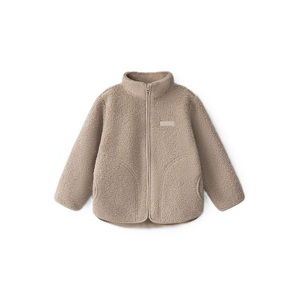 LEOKID FLEECOVÁ BUNDA THEO ALMOND MILK VEL. 92 - BUNDY - PRO DĚTI